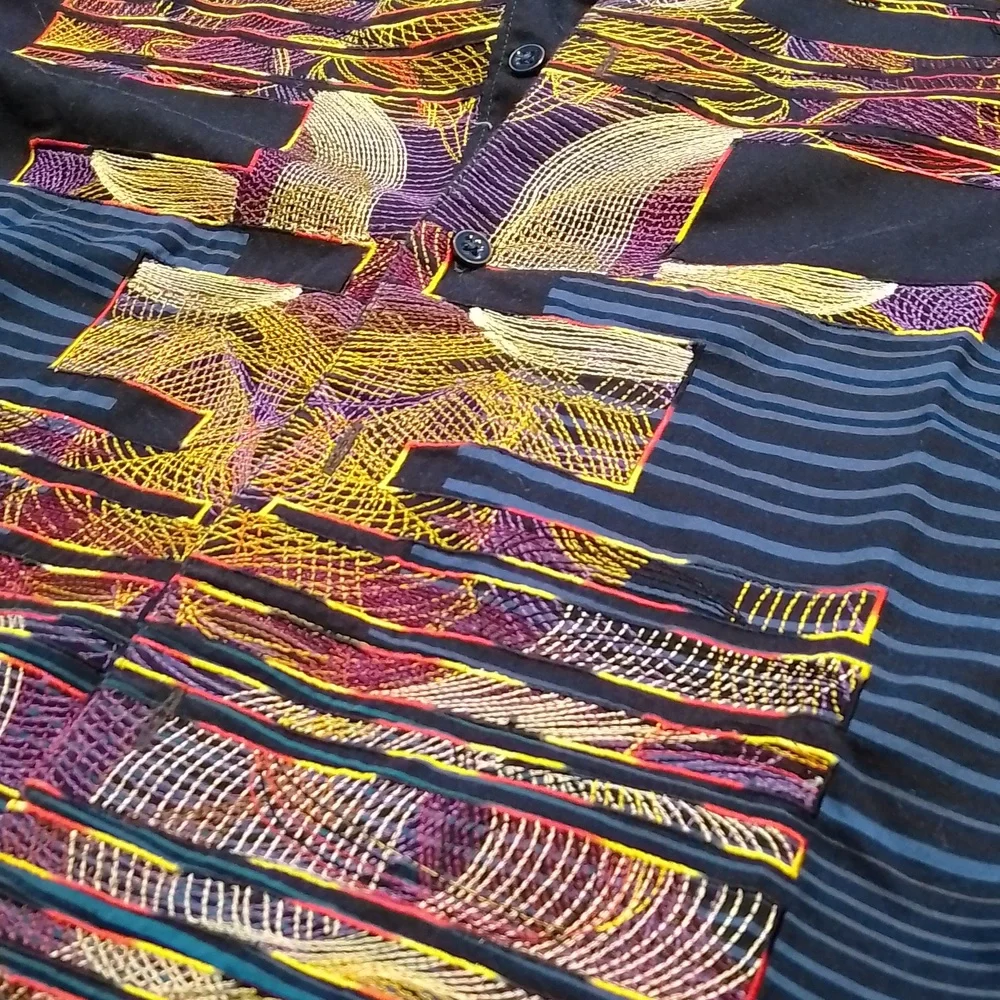 Robert Graham limited Edition 3xl mens Button down shirt embroidered - Picture 2 of 7